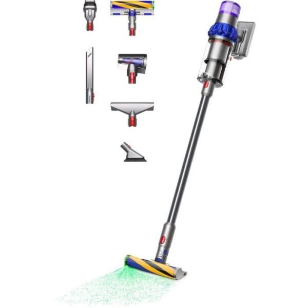 DYSON V15 Fluffy – Draadloze steelstofzuiger – 240 AW zuigkracht – Ingebouwde lamp