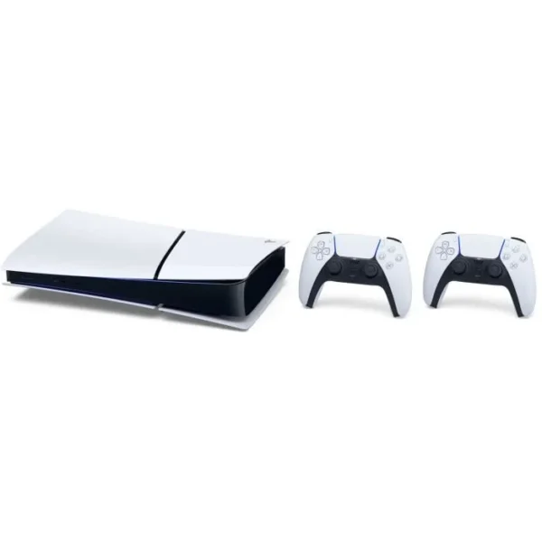 PS5 Digitaal Pakket: PS5 Digitale Console (Slim Model) + 2e Witte PS5 DualSense Draadloze Controller - Afbeelding 2