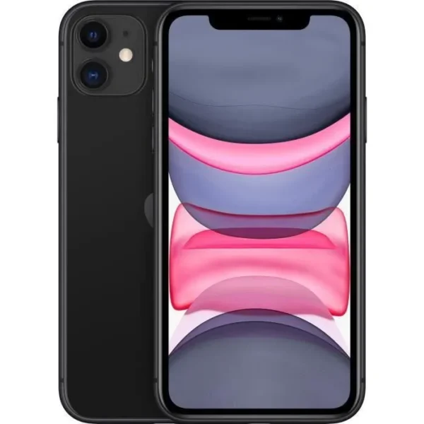 APPLE iPhone 11 64 Go Noir - Reconditionné - Etat correct