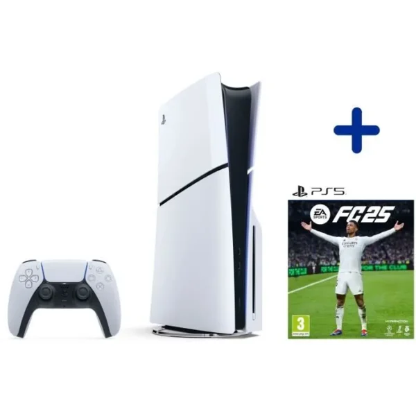 Standaard PS5-pakket: PS5-console (slank model) + EA FC25