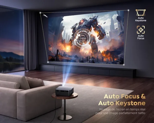 Netflix-gecertificeerde 4K WiFi 6 Bluetooth-projector, 30.000 lumen videoprojector - Afbeelding 6