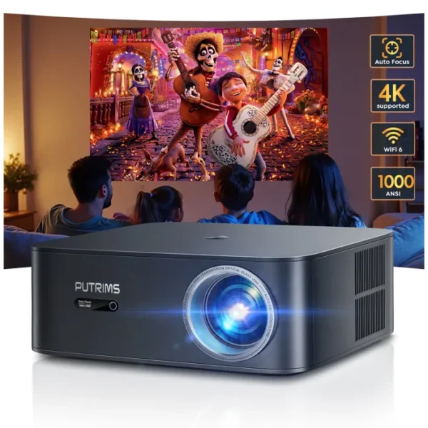 Netflix-gecertificeerde 4K WiFi 6 Bluetooth-projector, 30.000 lumen videoprojector