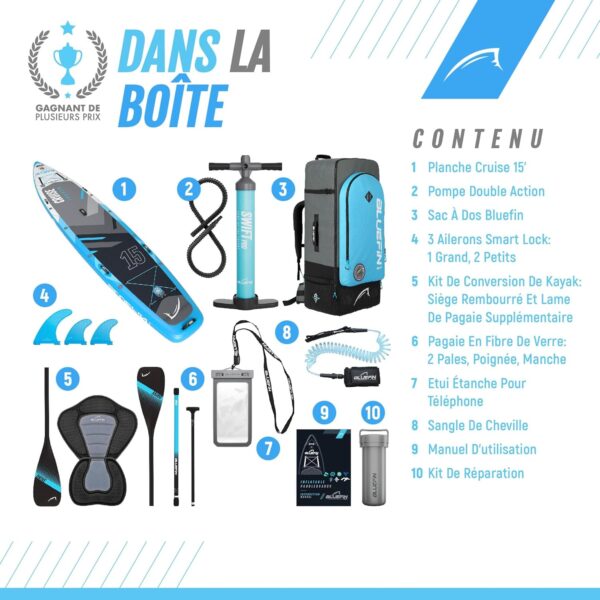Bluefin Cruise Premium Stand Up Paddle Set - Afbeelding 7